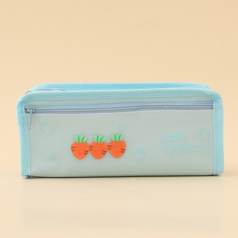 

Carrot Print Pencil Case, Baby blue