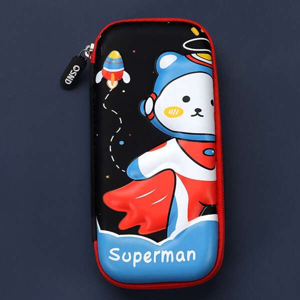 

Cartoon Graphic Pencil Bag, Multicolor