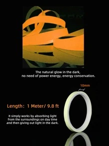 3M Fluorescent Trim Tape - Orange - View 3