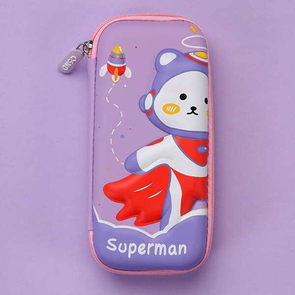 

Cartoon Graphic Pencil Bag, Multicolor