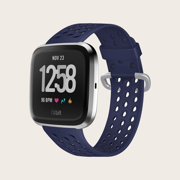 

Силиконовый ремешок для Fitbit Versa, Темно-синий