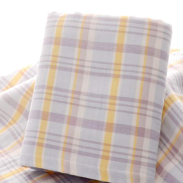 

1pc Plaid Print Bath Towel, Multicolor
