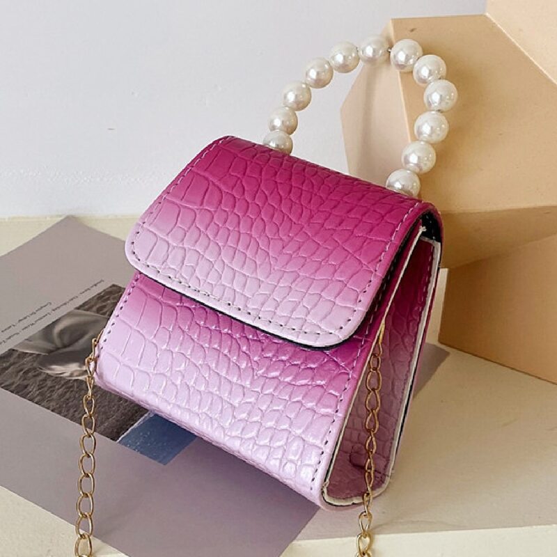 

Ombre Pattern Flap Satchel Bag, Multicolor