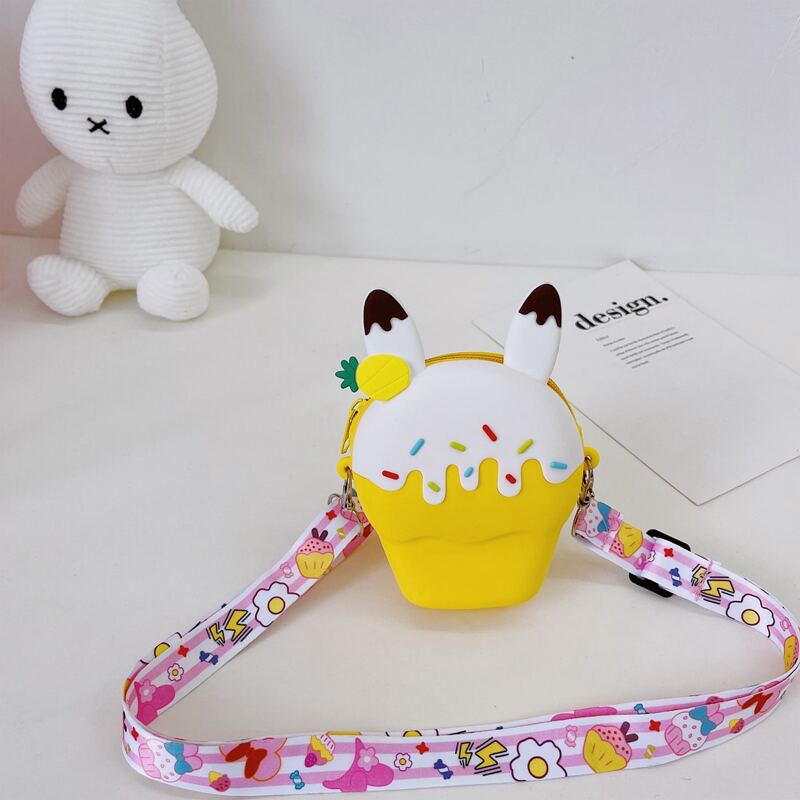 

Mini Cartton Ice Cream Shaped Novelty Bag, Yellow