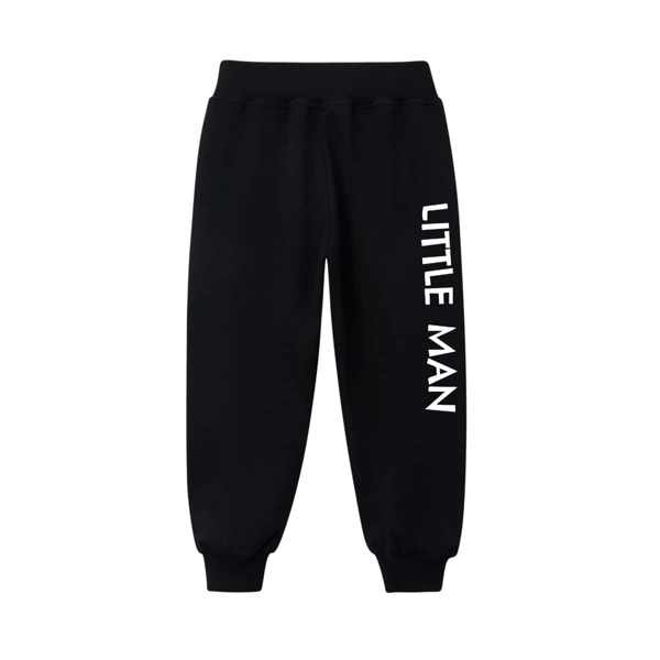 

Toddler Boys Letter Graphic Sweatpants, Black