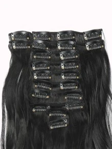 22 bộ tóc giả xoăn kẹp - màu đen - Xem 3