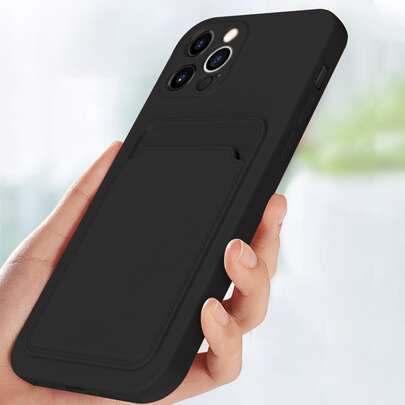 Solid Phone Case With Card Slot