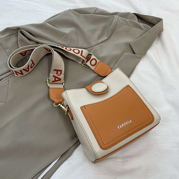 

Two Tone Bucket Bag, Multicolor