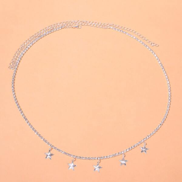

Star Charm Waist Chain, Silver