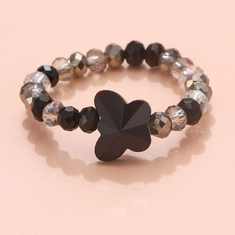 

Butterfly Decor Beaded Ring, Multicolor