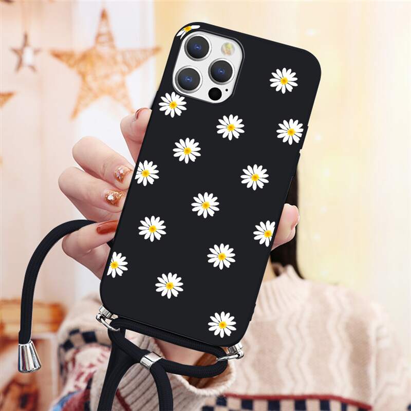

Floral Phone Case With Lanyard, Multicolor