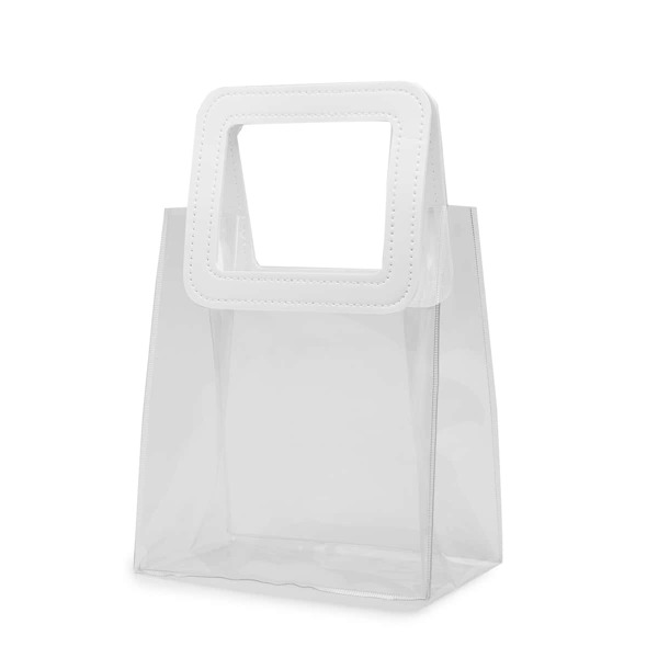 

Clear Satchel Bag, White