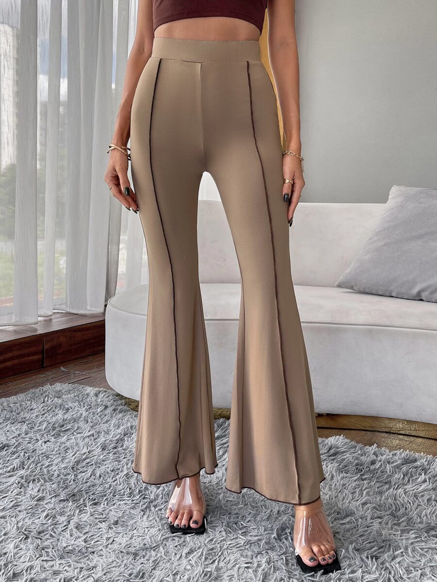 Quần màu trơn Hấp dẫn - Màu Khaki - Xem 1