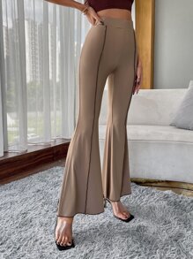 Quần màu trơn Hấp dẫn - Màu Khaki - Xem 3