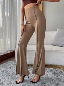 Quần màu trơn Hấp dẫn - Màu Khaki - Xem 5