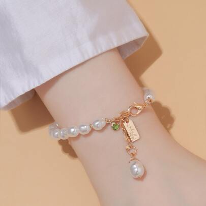Faux Pearl Decor Bracelet
