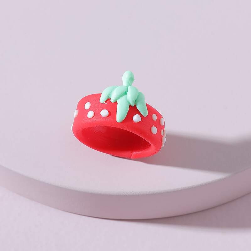 

Fruit Design Ring, Red