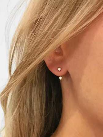 Rhinestone Decor Earring Jackets