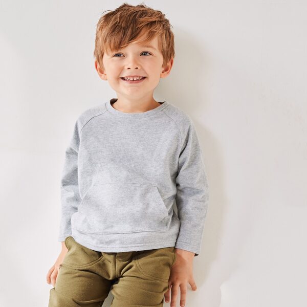 

Toddler Boys Pocket Detail Tee, Light grey