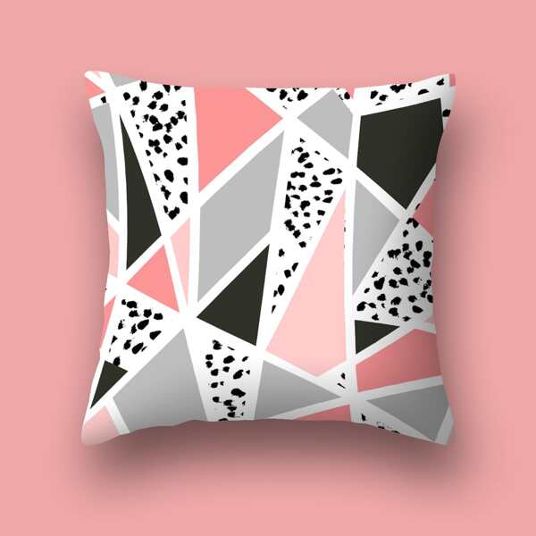 

Graphic Print Cushion Cover Without Filler, Multicolor