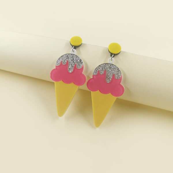 

Ice Cream Drop Earrings, Multicolor