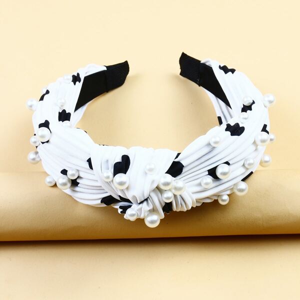 

Faux Pearl Decor Headband, Multicolor