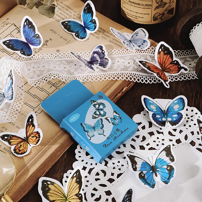 

46pcs Mixed Pattern Sticker, Multicolor