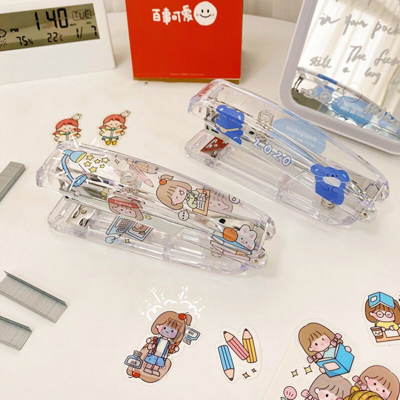 

1pc Clear Stapler Without Sticker