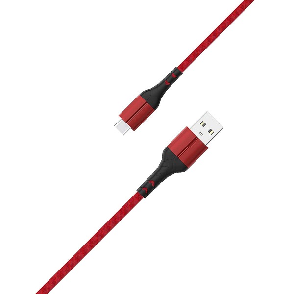 

Плетеный кабель передачи данных Type-C длиной 1 м, Красный