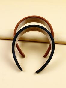 2pcs PU Leather Headband - Multicolor - View 3