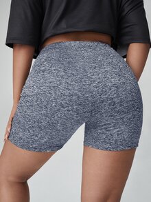 Coolane Plus High Waist Cycling Shorts - Light Grey - View 2