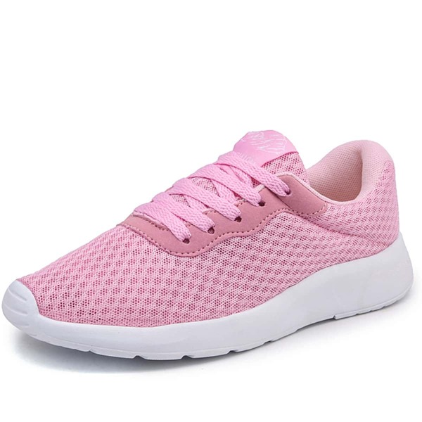 

Minimalist Lace-up Front Running Shoes, Pink