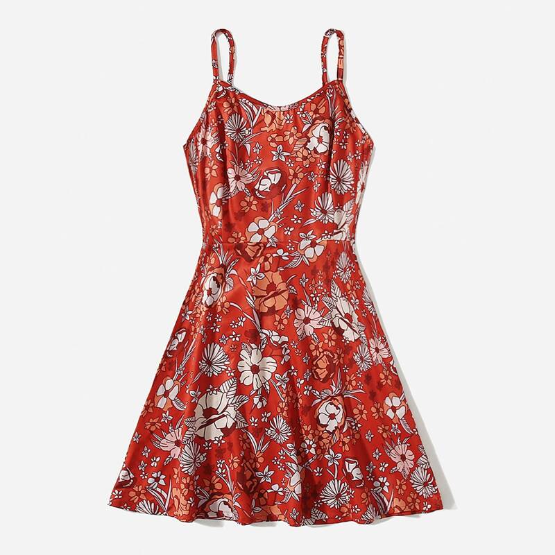 

Allover Floral Print Cami Dress, Multicolor