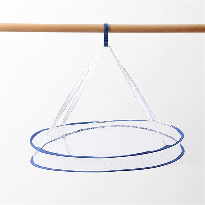 

1pc Foldable Clothes Drying Net, Blue