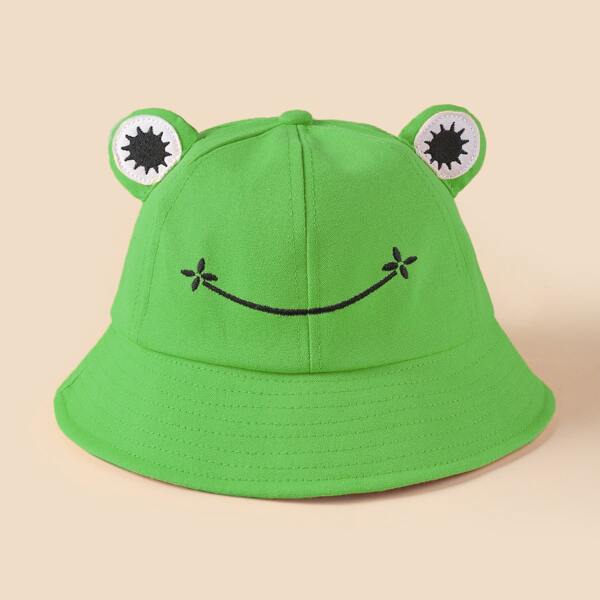

Cartoon Frog Design Bucket Hat, Green
