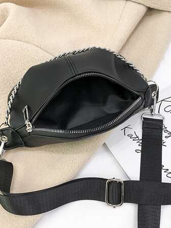 Multifunctional Chain Waist Bag, Unisex Sport Shoulder Sling Crossbody Bag, Western Purse For Women, Bohemia Style Bag For Women