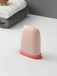 1pc Portable Soap Box - Pink - View 3