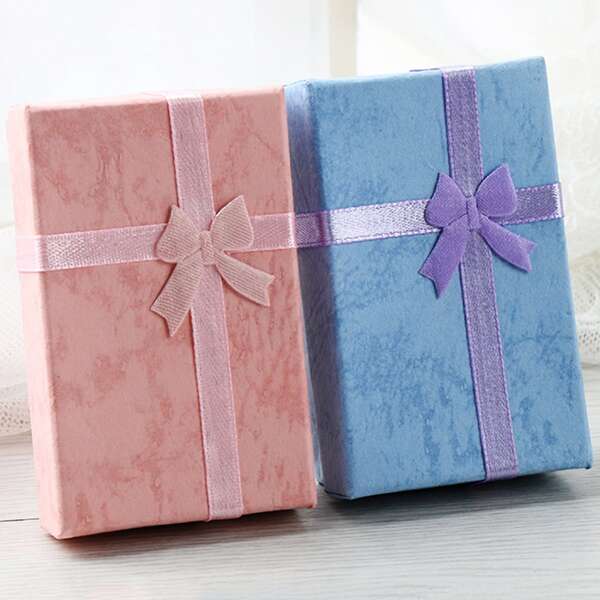 

1pc Bow Decor Random Color Jewelry Storage Box, Multicolor