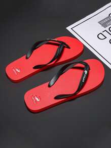 Dép xỏ ngón nam tối giản - Đỏ - Xem 1