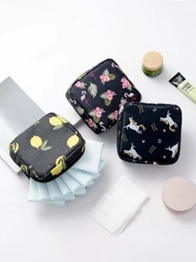 1 Túi Đựng Băng Vệ Sinh Phụ Nữ Ngẫu Nhiên, Băng Vệ Sinh Túi Khăn Ăn Túi Đựng Mỹ Phẩm, Túi Trang Điểm Nữ, Túi Đựng Băng Vệ Sinh Bé Gái Người Tổ Chức - Nhiều màu - Xem 4