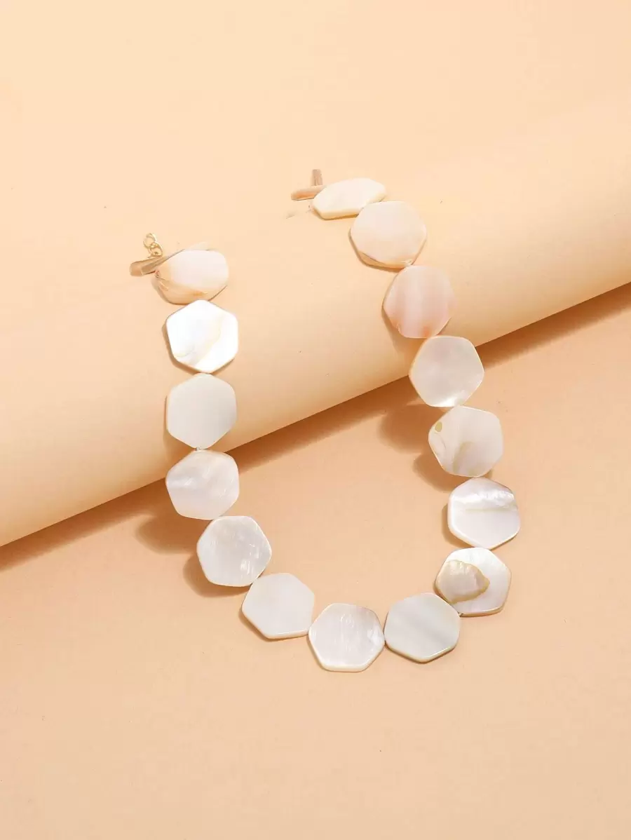 Geometric Shell Necklace
