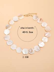 Geometric Shell Necklace