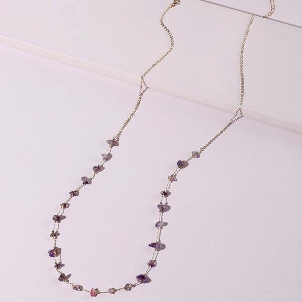 

Stone Decor Waist Chain, Gold