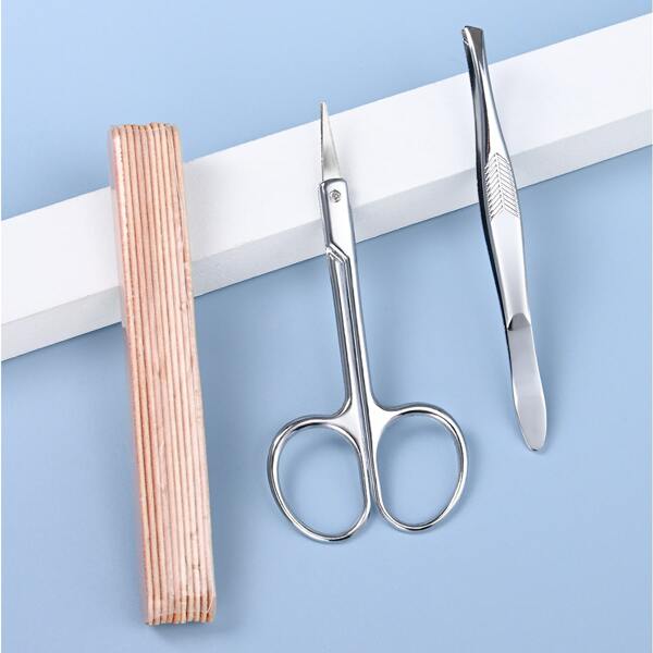 

3pcs Nail Art Tool Set, Multicolor
