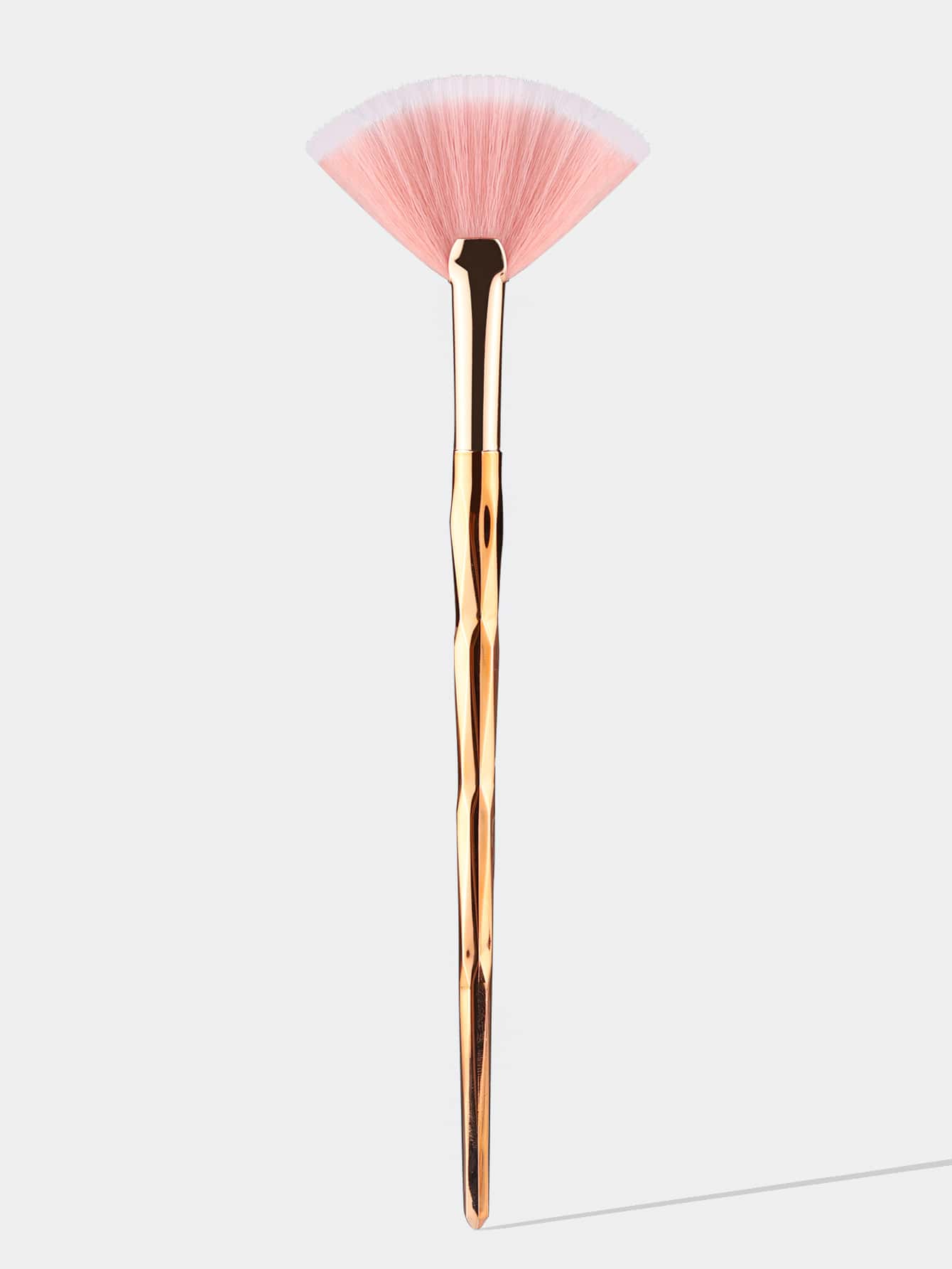 1支小号扇形高光刷，菱形手柄，可作粉底刷、遮瑕刷、腮红刷、修容刷、古铜粉刷、散粉刷等，赠品 - 金色 - 查看 1