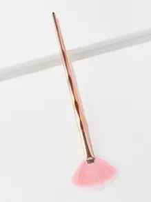 1支小号扇形高光刷，菱形手柄，可作粉底刷、遮瑕刷、腮红刷、修容刷、古铜粉刷、散粉刷等，赠品 - 金色 - 查看 2