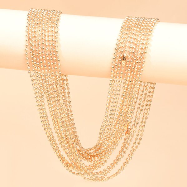 

10pcs Metal Bead Chain, Gold