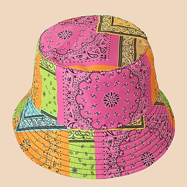 

Paisley Print Bucket Hat, Multicolor