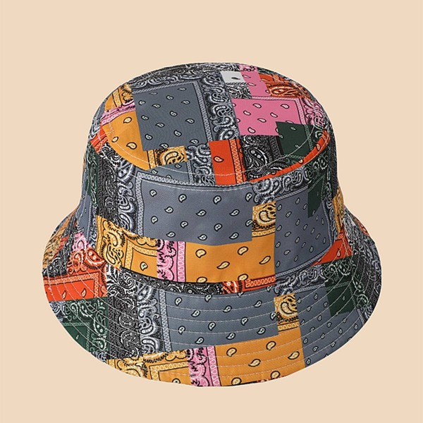 

Paisley Print Bucket Hat, Multicolor