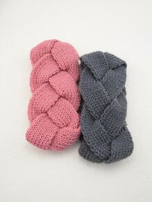 2 piezas Banda de pelo trenzado - Multicolor - Ver 2